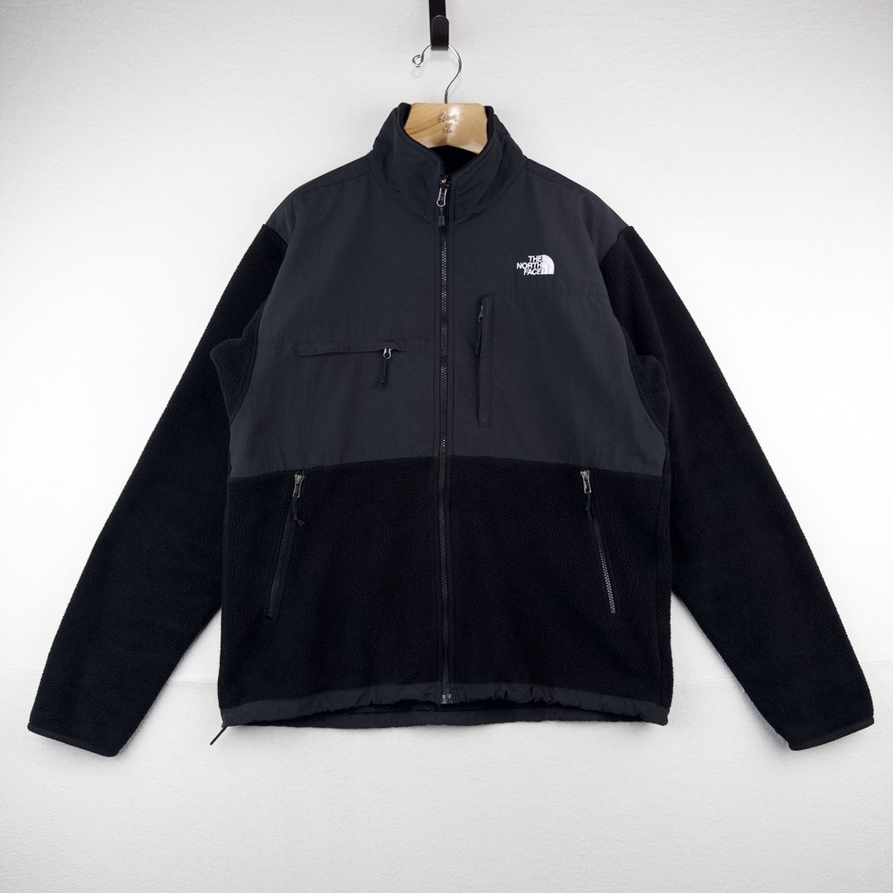 90's Vtg The North Face Denali Fleece Jacket Polartec Black Men's Large